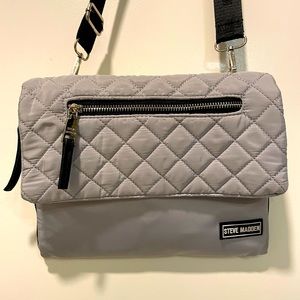 Steve Madden cross body gray purse